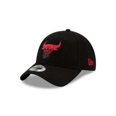 Chicago Bulls Gorra | New Era NBA Back Half 9twenty Adjustable Cap Mexico - Negros